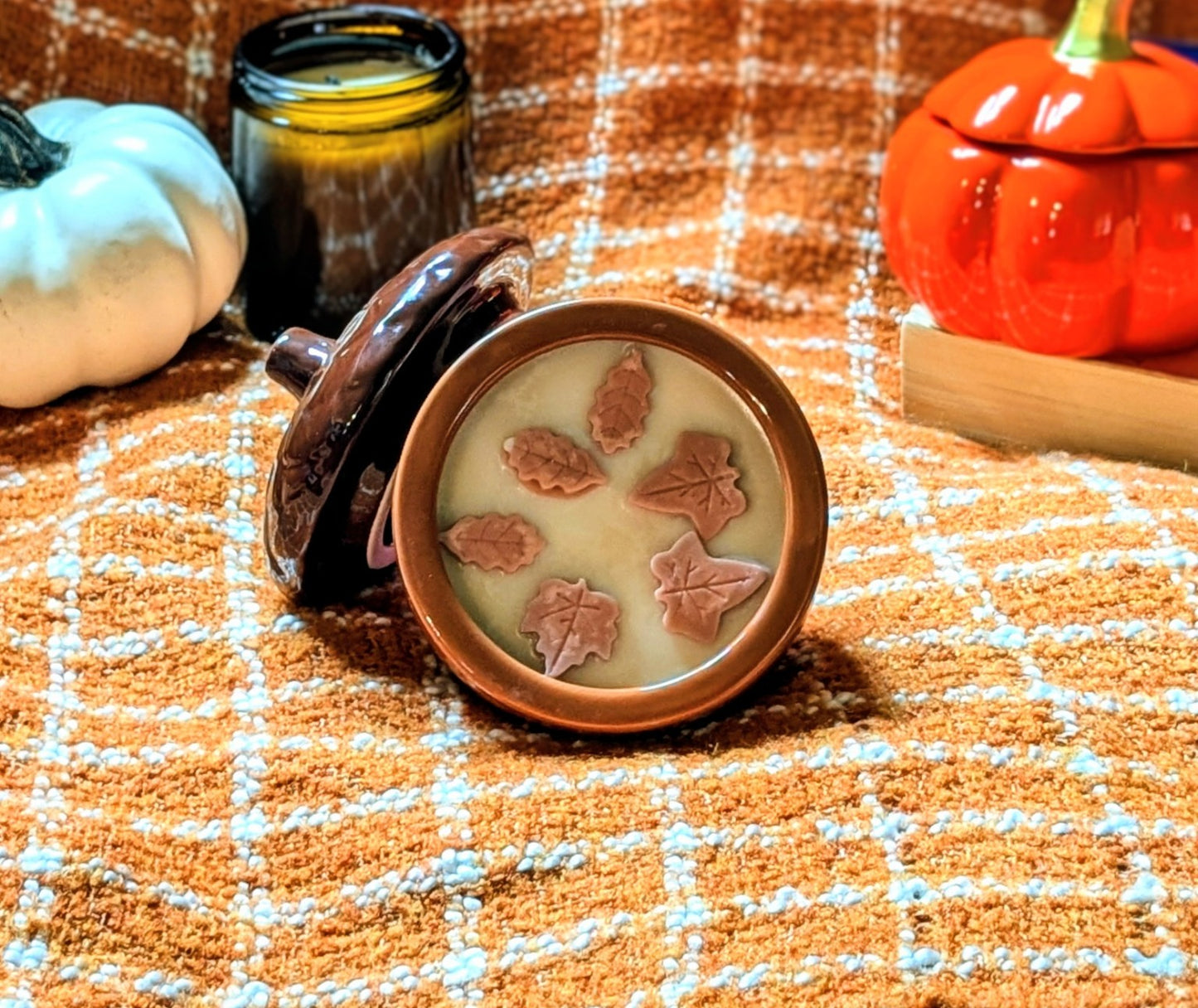 Pumpkin & Acorn Wickless Candle
